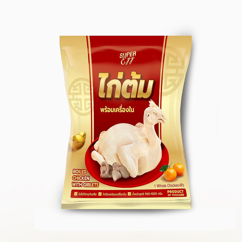 ไก่ต้มพร้อมเครื่องใน