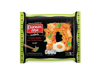 บะหมี่กึ่งสำเร็จรูปรสกะเพราแซ่บแห้ง
