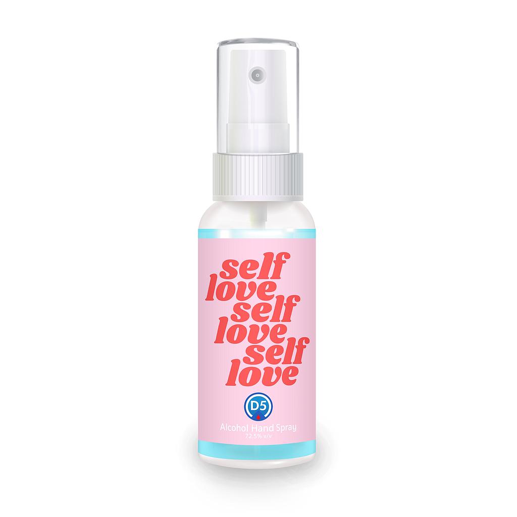 D5 Alcohol Hand Spray 30ml. #04 SELF LOVE (New Collection) ผลิตภัณฑ์สเปรย์ทำความสะอาดผิวมือด้วยสารสกัดจากธรรมชาติ ไม่ก่อให้เกิดการระคายเคืองผิว