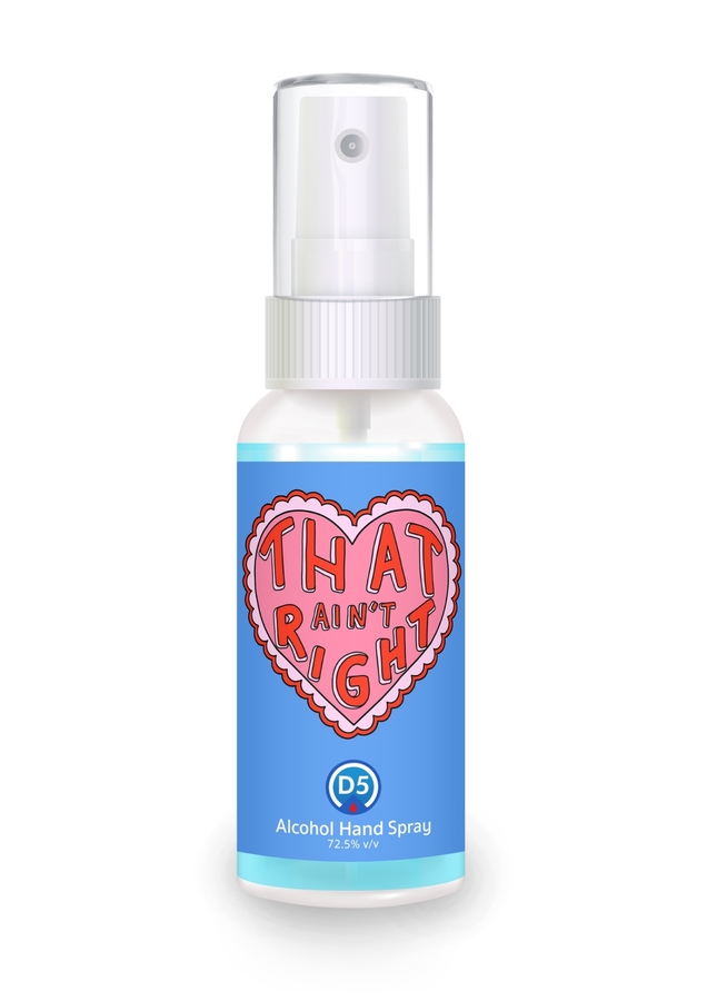 D5 Alcohol Hand Spray 30ml. #06 THAT AI N'T RIGHT (New Collection) ผลิตภัณฑ์สเปรย์ทำความสะอาดผิวมือด้วยสารสกัดจากธรรมชาติ ไม่ก่อให้เกิดการระคายเคืองผิว
