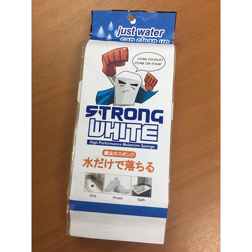 Strong white ฟองน้ำเมลามีนทำความสะอาด