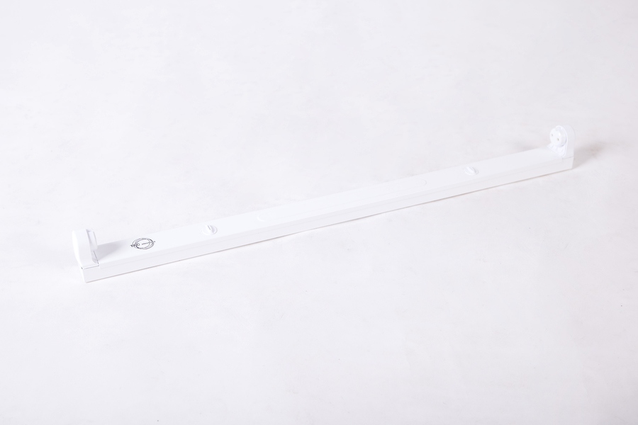 รางไฟนีออน FULL SET LED T8 9W ขาสปริงสำหรับหลอดไฟ LED Tube T8 หลอดสั้น  (รางเปล่า ไม่มีหลอด) ใช้กับหลอด LED TUBE ของ TFC ได้เป็นอย่างดี