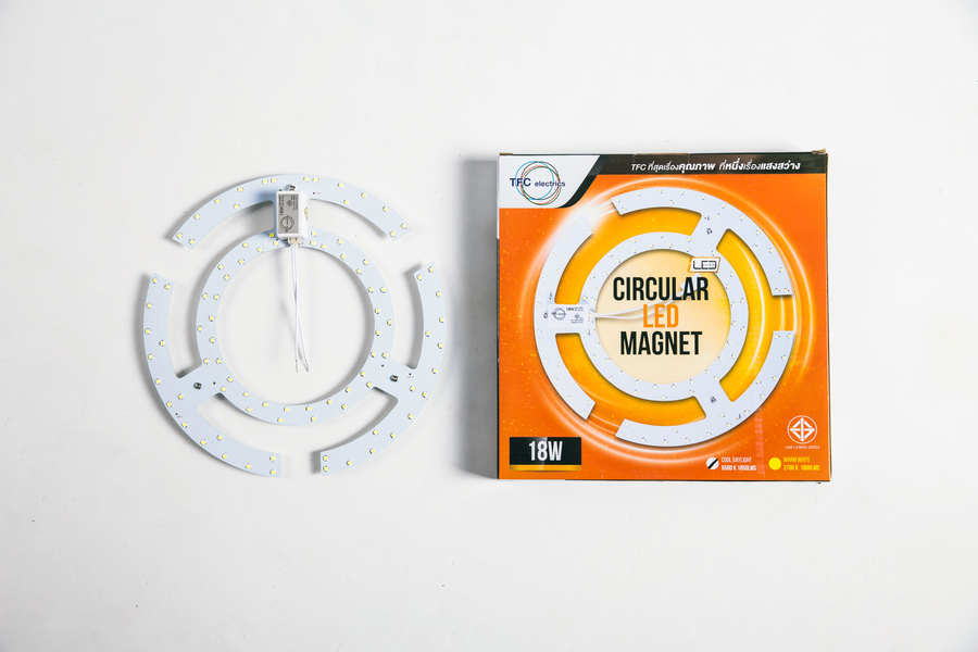 Magnet Circular : โคมไฟ LED แบบวงกลม 18 วัตต์ โคมไฟ LED เปลี่ยนใช้งานได้ทันที สะดวกรวดเร็ว ติดตั้งง่ายด้วยคลิปล็อค ใช้ติดตั้งแทนหลอดฟลูออเรสเซนต์ชนิดกลม