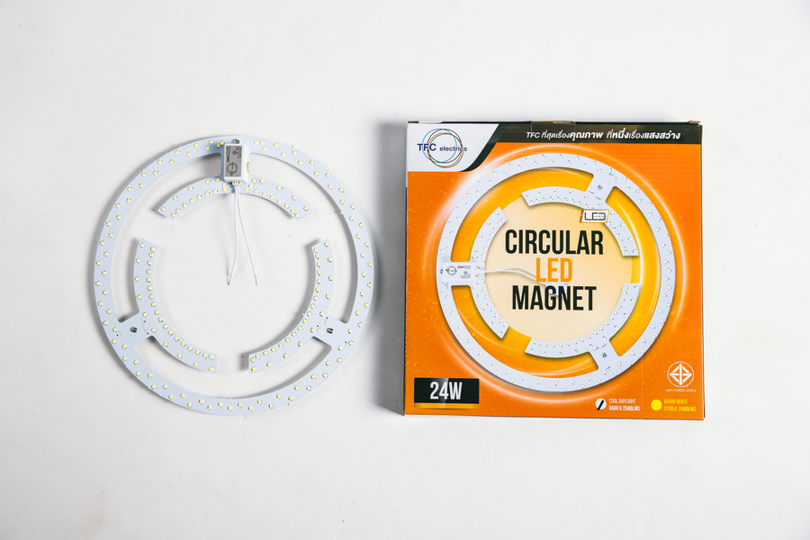 Magnet Circular : โคมไฟ LED แบบวงกลม 24 วัตต์ โคมไฟ LED เปลี่ยนใช้งานได้ทันที สะดวกรวดเร็ว ติดตั้งง่ายด้วยคลิปล็อค ใช้ติดตั้งแทนหลอดฟลูออเรสเซนต์ชนิดกลม