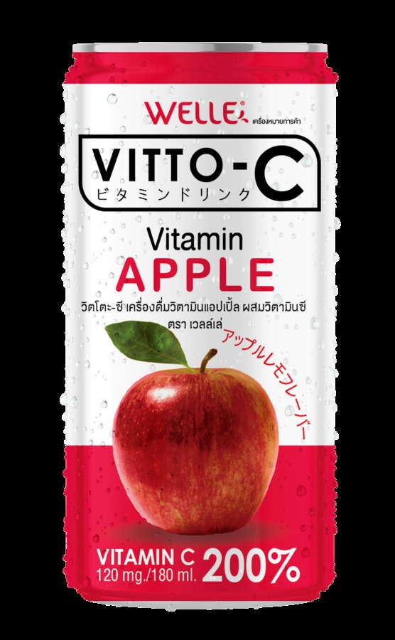 วิตโตะ-ซี เครื่องดื่มวิตามินแอปเปิ้ล 180 มล. (EXPORT)