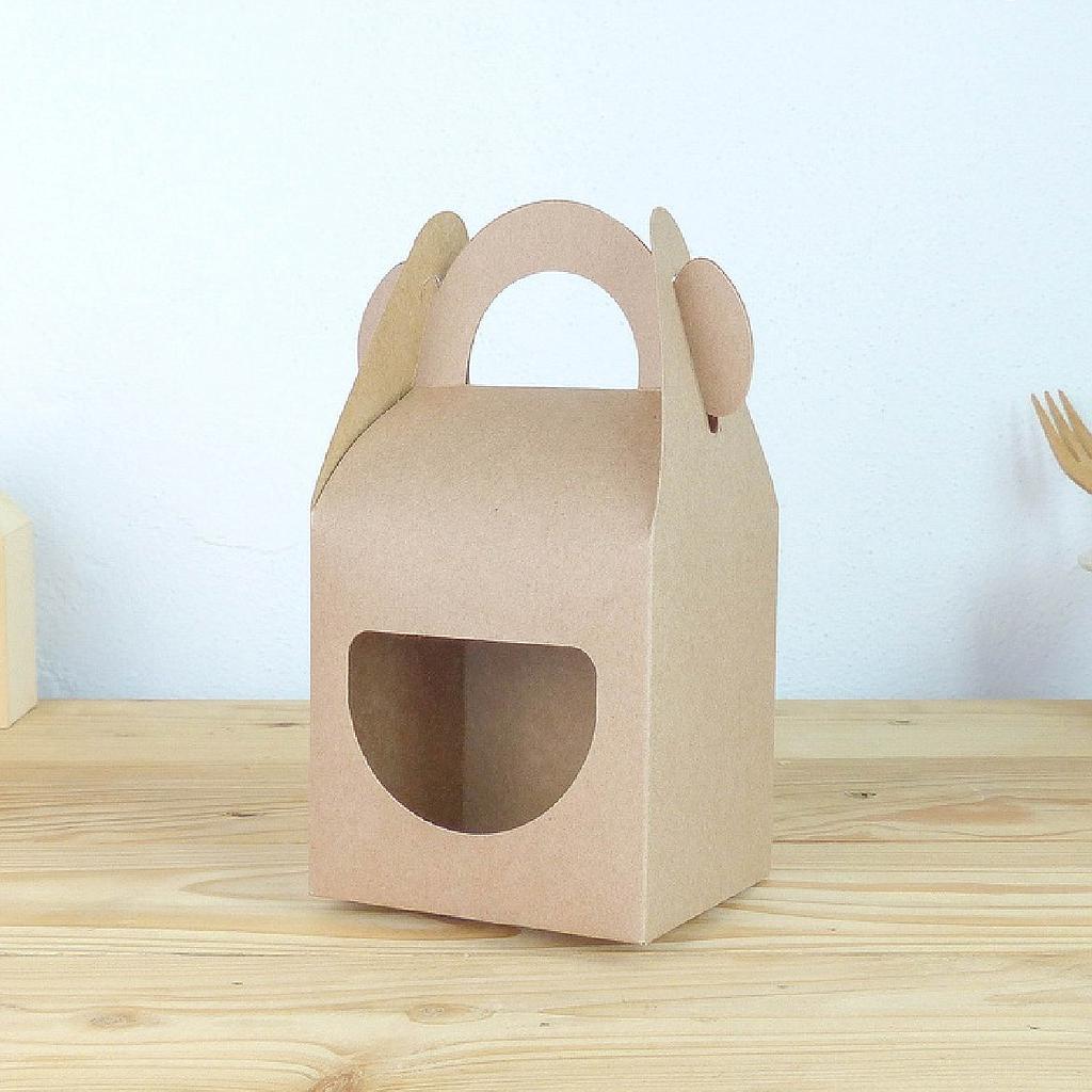 AE-A5-000 กล่องคุ๊กกี้หูหิ้ว size S (สีคราฟ)