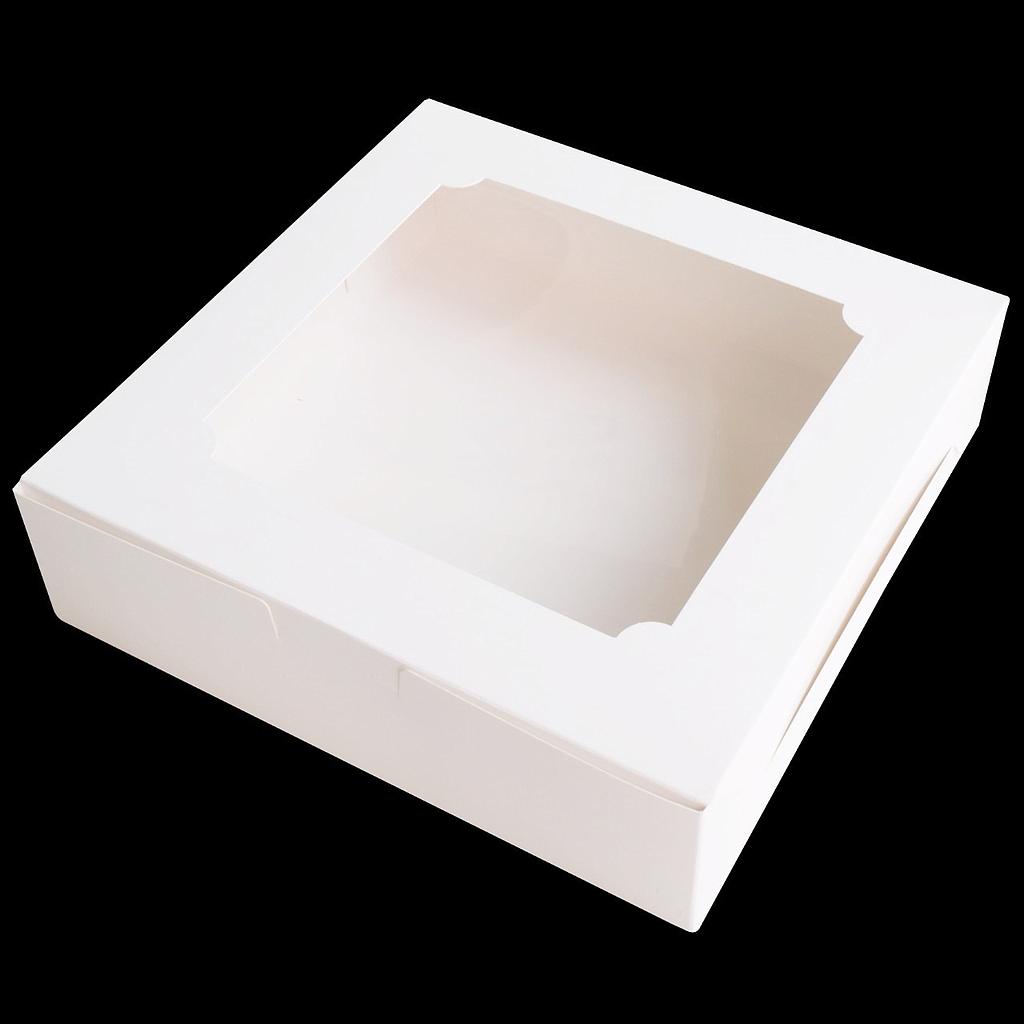 AA-I1-000 กล่องเค้ก 2 ปอนด์ทรงแบนสีขาว