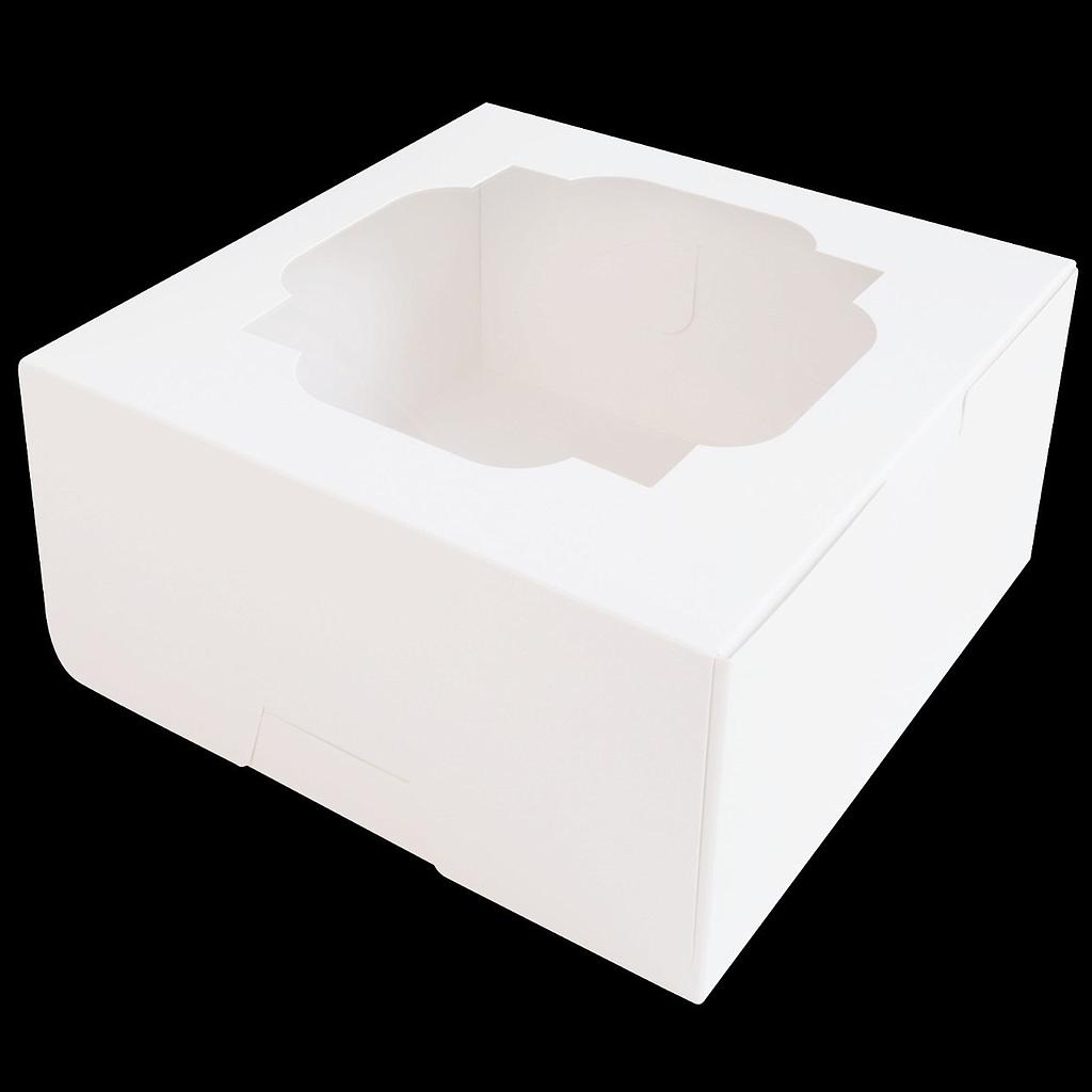 AA-C1-000 กล่องเค้ก 1/2 ปอนด์สีขาว