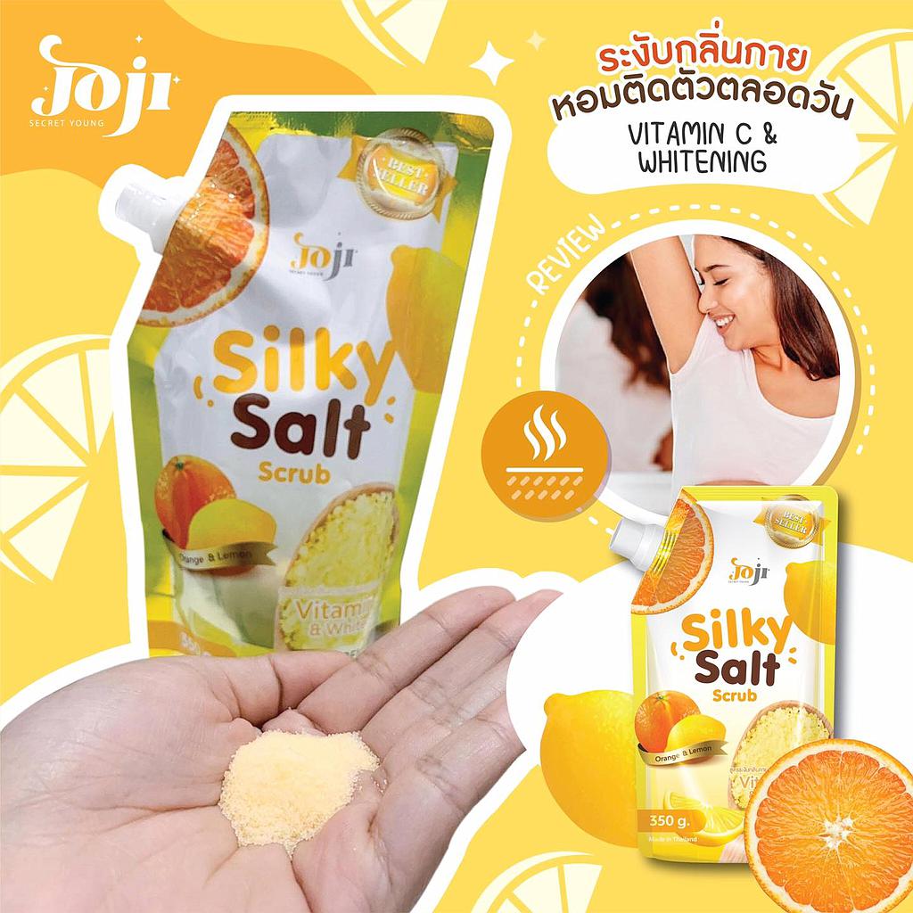 JOJI SECRET YOUNG SILKY SALT SCRUB ORANGE AND LEMON x 24/CTN 