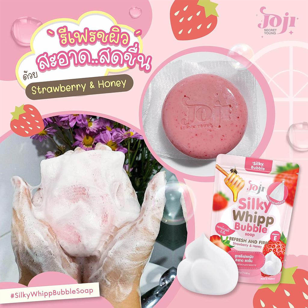 JOJI SECRET YOUNG SILKY WHIPP BUBBLE SOAP STRAWBERRY + HONEY  X 24 PCS/CTN