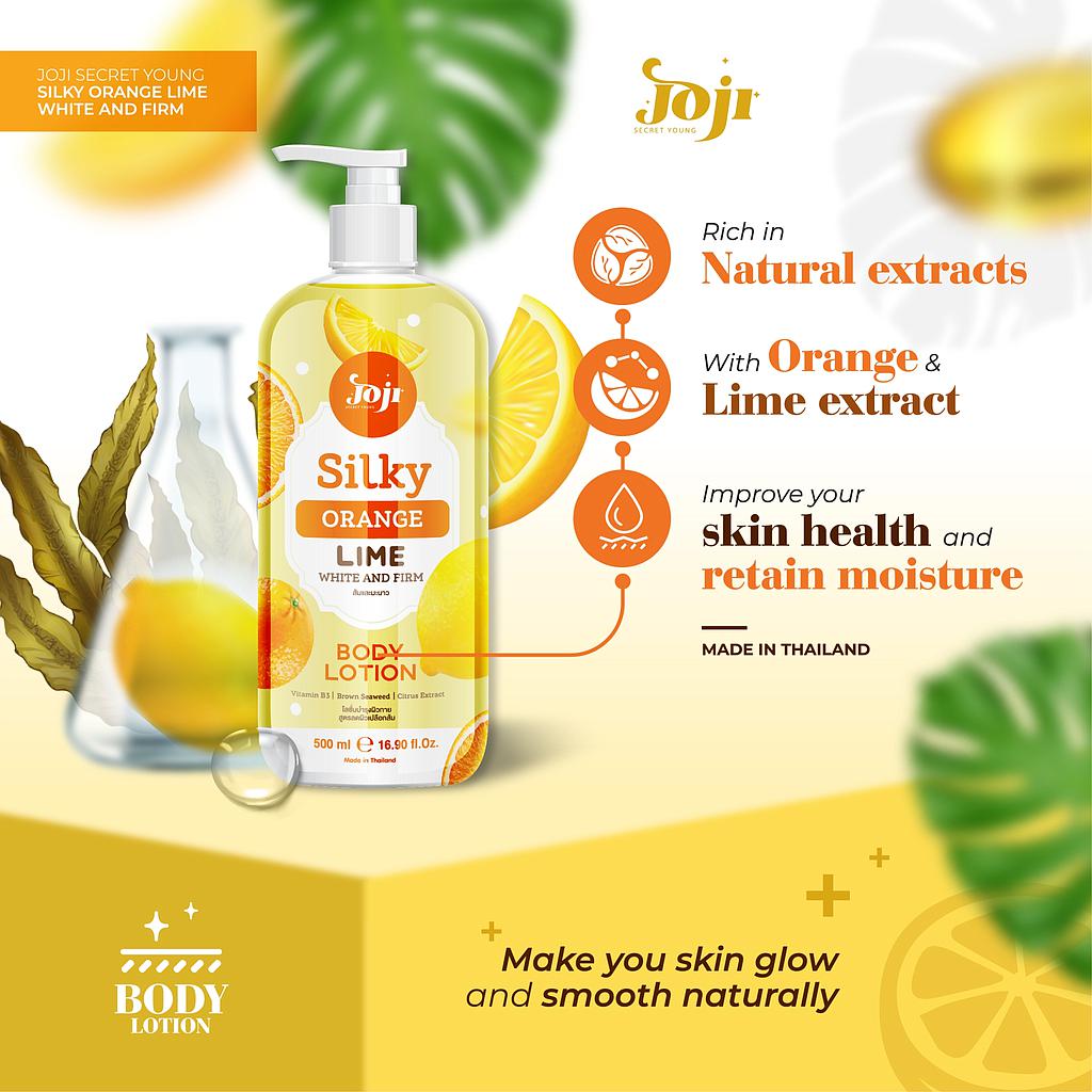 JOJI SECRET YOUNG SILKY ORANGE + LEMON BODY LOTION X 25/CTN