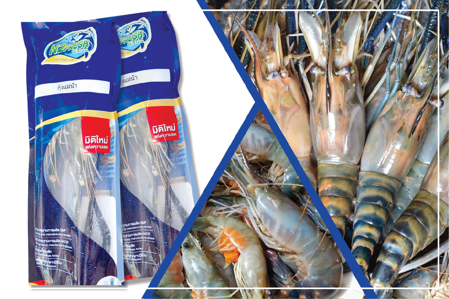 กุ้งแม่น้ำเล็ก แช่แข็ง