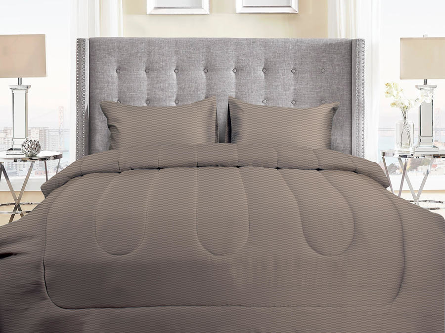 ชุดผ้าปู+นวม 3.5 ฟุต อิฐสลับเทา_TP