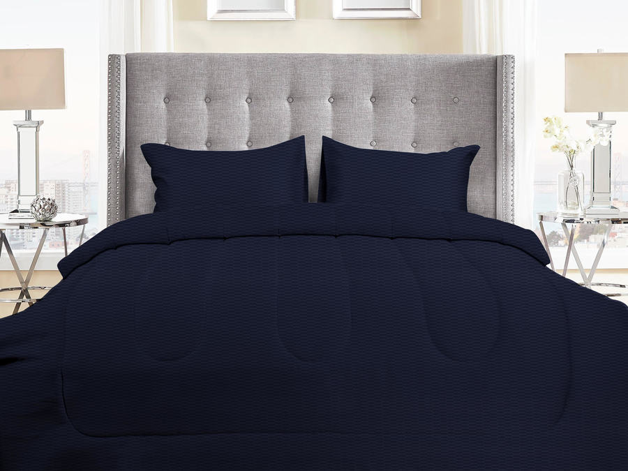 ชุดผ้าปู 6 ฟุต อิฐสลับน้ำเงิน_TP