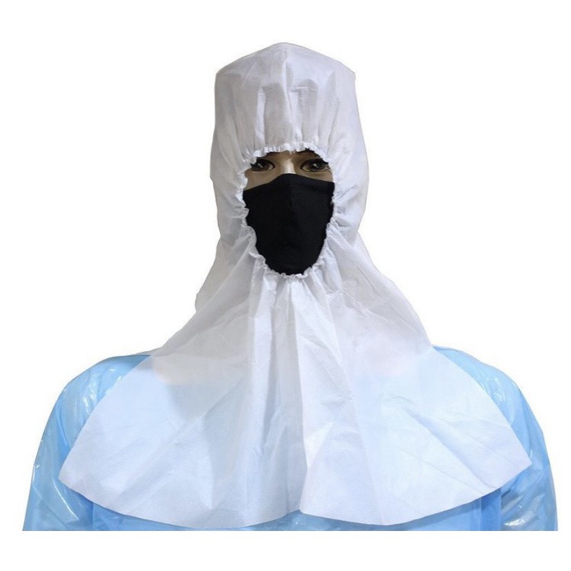 หมวก HOOD ป้องกันสารคัดหลั่ง PP NONWOVEN PPE