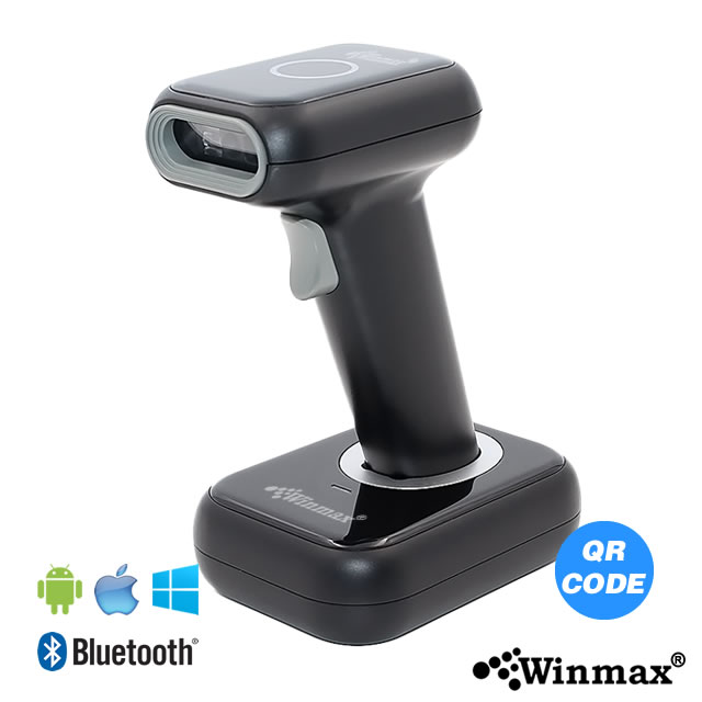 เครื่องสแกนบาร์โค้ดไร้สายพร้อมแท่นชาร์จ (Winmax-WHS26B)