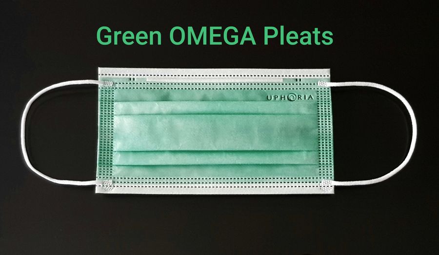 หน้ากากอนามัย ทางการแพทย์ 3 ชั้น
OMEGA Pleats
สีเขียว
บรรจุ 50 ชิ้น/กล่อง