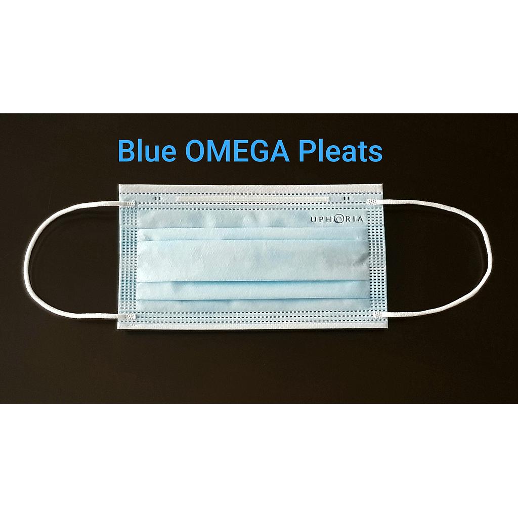 หน้ากากอนามัย ทางการแพทย์ 3 ชั้น
OMEGA Pleats
สีฟ้า
บรรจุ 50 ชิ้น/กล่อง