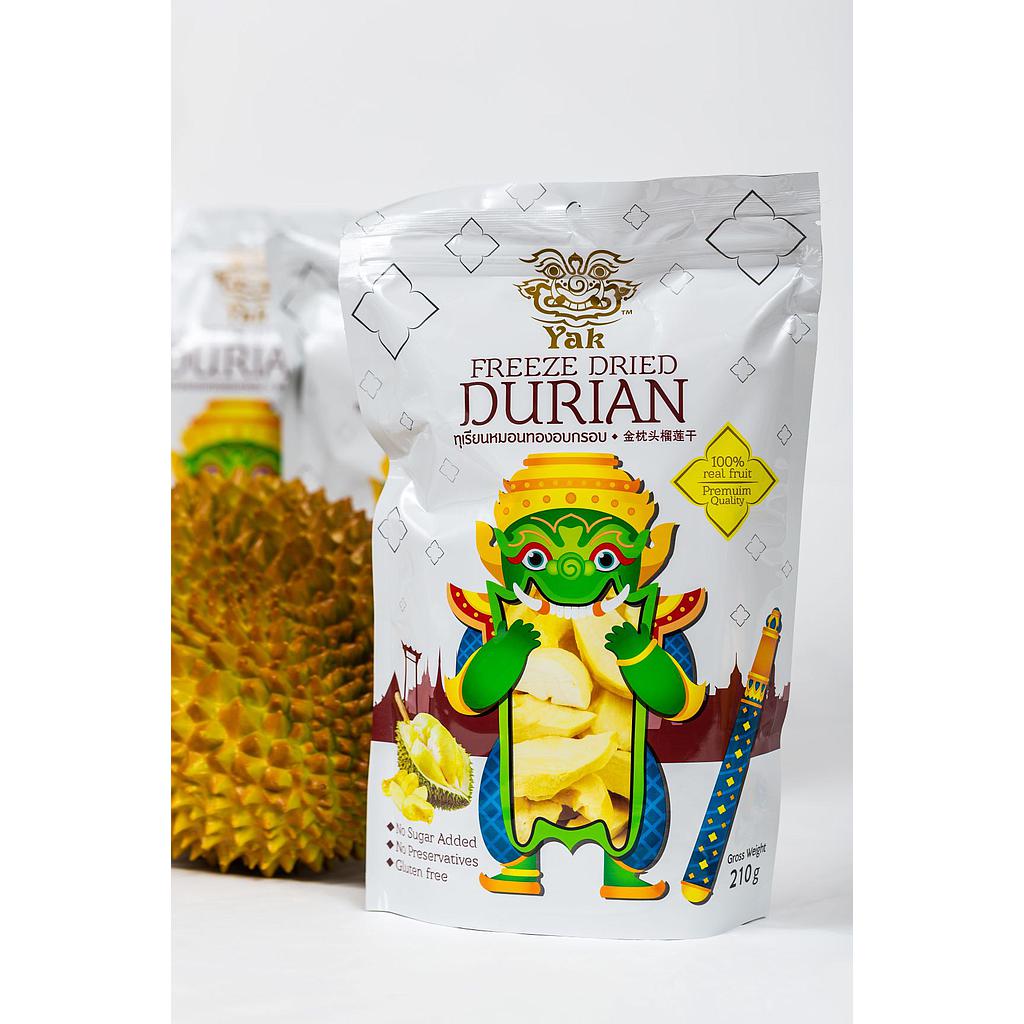&quot;ยักษ์&quot; ทุเรียนหมอนทองอบกรอบ (Freeze Dried Monthong Durian) 
ขนาดบรรจุ 210 กรัม
