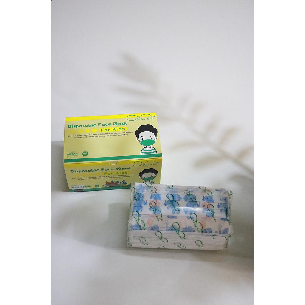 หน้ากากอนามัย 3 ชั้น ลายการ์ตูน/ Surgical mask 3 Ply / Box for kisds