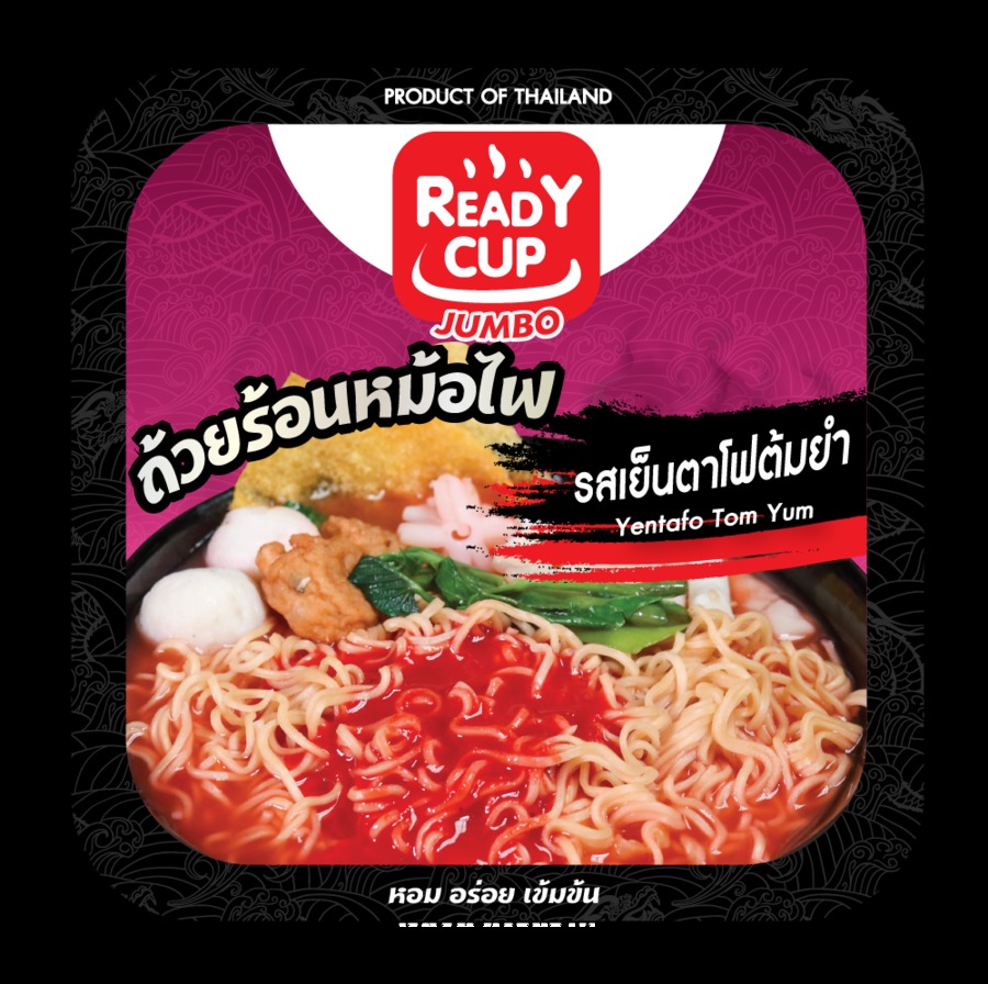ถ้วยร้อน ตรา เรดดี้ คัพ (Ready Cup) รส เย็นตาโฟ