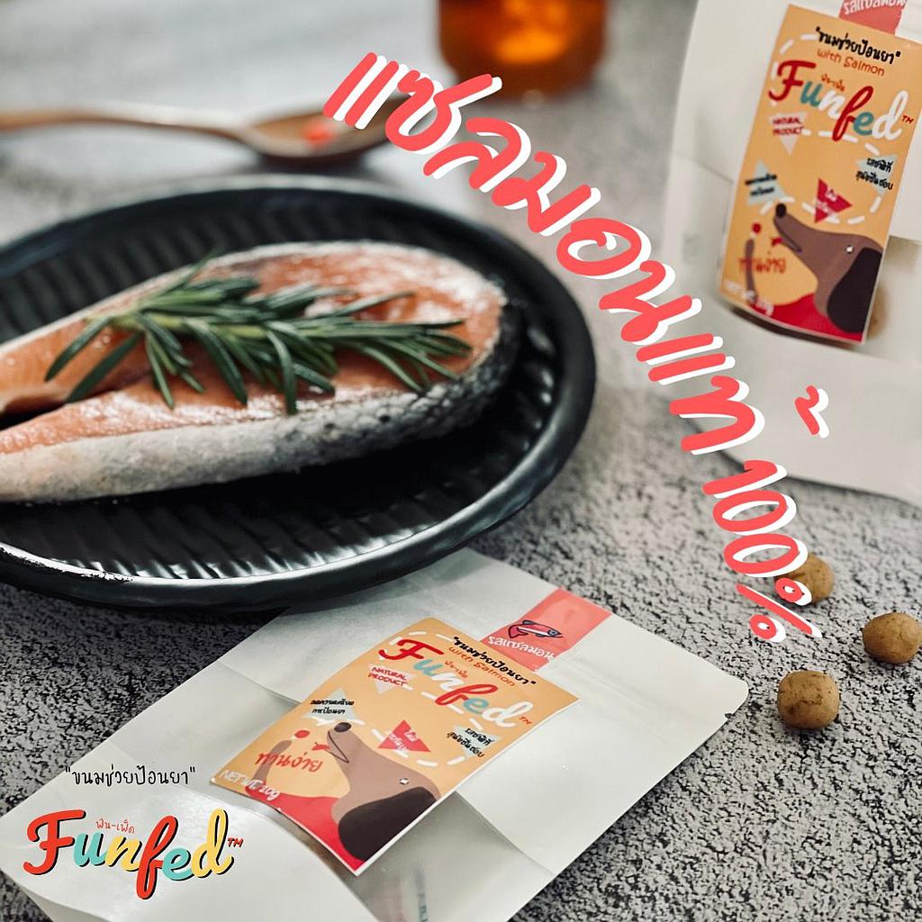 ขนมสุนัขช่วยป้อนยา FunfeD รสแซลมอน