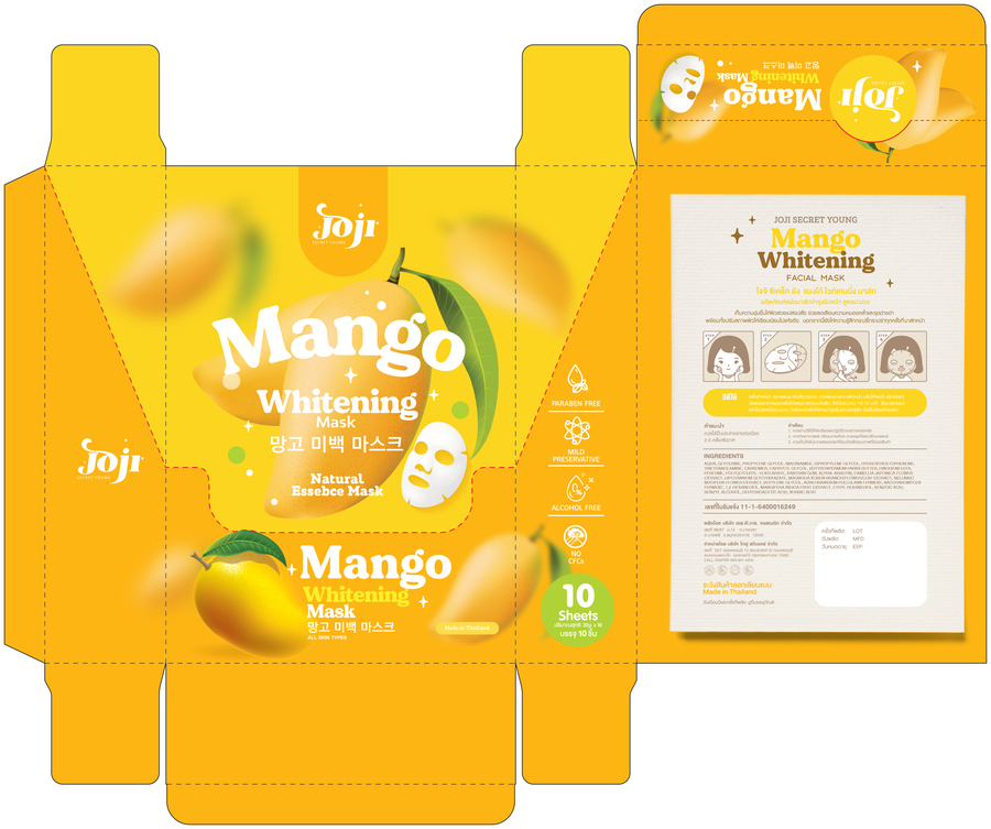 MANGO WHITENING MASK / PACK 10 PCS