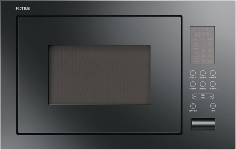 เตาอบไมโครเวฟชนิดฝัง ขนาด 25 ลิตร  Fotile รุ่น HW25800K-03BG สีดำ (Fotile Microwave Oven 25 L. HW25800K-03BG Black)