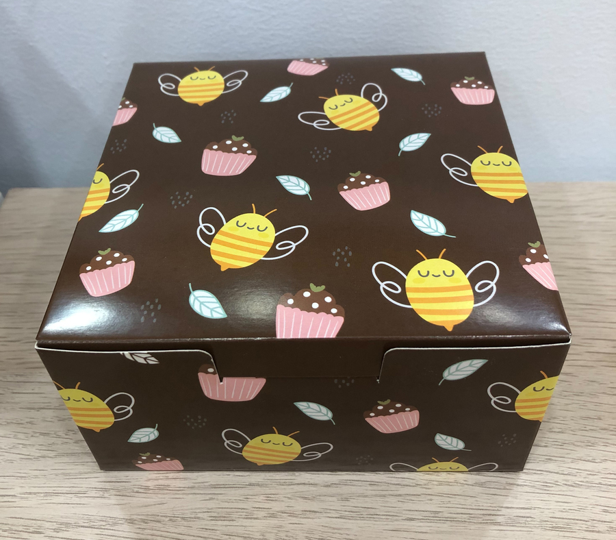 snack box จตุรัสBumble Beeน้ำตาล/AC-A1-00B