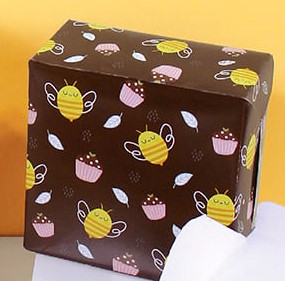 snack box ผืนผ้า Bumble Beeน้ำตาล/AC-B1-00B