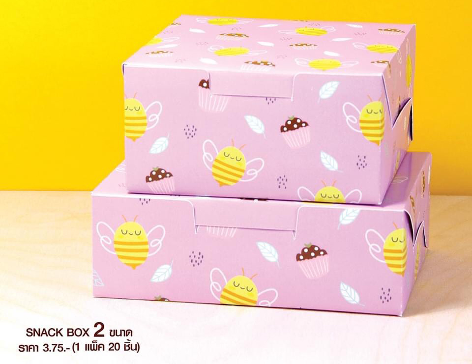 snack box จตุรัส Bumble Bee ชมพู/AC-A1-00P