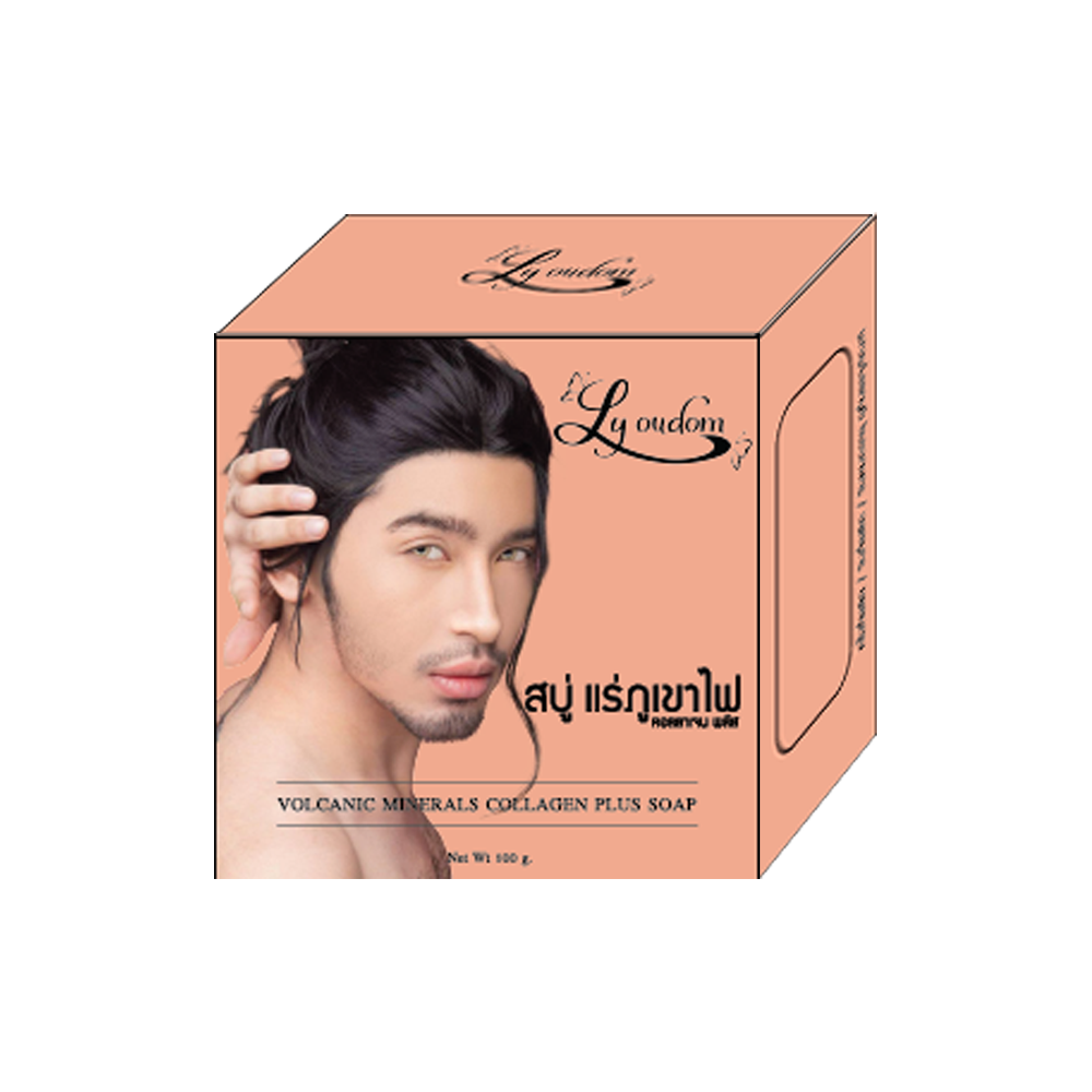 ลีอุดม สบู่แร่ภูเขาไฟ อโลเวร่า คอลลาเจน (LY OUDOM VOLCANIC MINERALS ALOE VERA COLLAGEN SOAP)