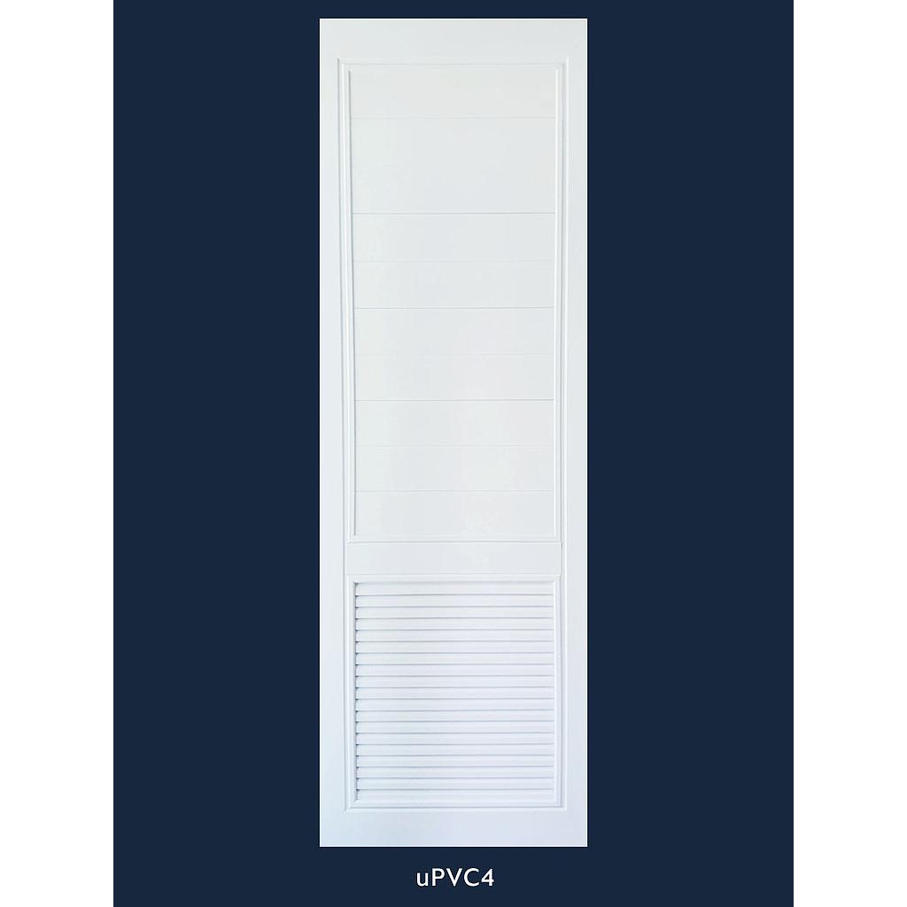 ปต.TECHO uPVC4 ร่องไม้ ก.ล่าง 70x200 ขาว จ.