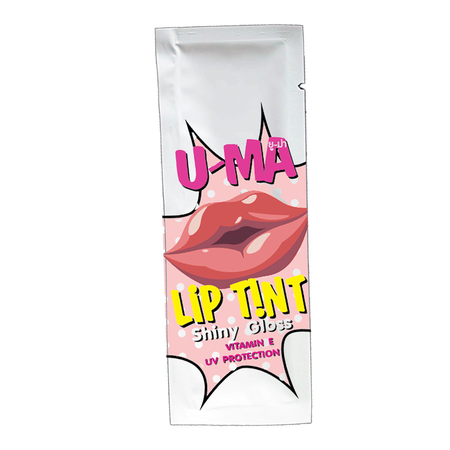 ลิปทิ้น กลอส ผสมวิตามิน E และสารป้องกันรังสี UV
สี นู๊ด พิงค์