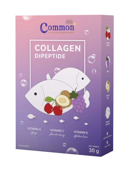 จากงานวิจัย พบว่าเมื่อรับประทาน “Collagen Bioactive Di-peptide” ที่ปริมาณ 10g/day. สามารถช่วยป้องกัน กระดูกอ่อนที่ข้อ และเนื้อ กระดูกแข็งแรง ไม่ให้ถูกทำลายจึงช่วยลดอาการปวดข้อเข่า
งานวิจัยในเรื่องของสุขภาพผิวพบว่า Collagen Bioactive Di-Peptide ได้มีการวิจัยแล้วพบว่าส่งผลที่ดีขึ้นจากการรับประทาน 5g/day ภายนะยะเวลา 4-8 weeks ในลักษณะต่างๆดังนี้
1.1	ช่วยลดความหมองคล้ำจารังสี UV rays และป้องกันการ burn ของแสงแดด
1.2	ช่วยเพิ่มความชุ่มชื้น และความเรียบเนียน ผิวที่แข็งแรง
1.3	ป้องกันการเกิดริ้วรอย ร่างลึก จากผิวหนังภายในสู่ภายนอก
1.4	เพิ่มความสมดุลของผิว
คุณสมบัติจาก collagen bioactive di-peptide ซึ่งเข้าไปกระตุ้นถึงระดับเซลล์ไฟโบบลาส
ลักษณะทางกายภาพ การละลายดี ละลายได้เลยโดยไม่ต้องคน ละลายเสร็จแล้วให้ลักษณะ clear ใสขาว ไม่เป็นสีเหลือง จึงไม่ส่งผลต่อสีของสินค้า สามารถละลายน้ำเย็นได้ดี ภายใน 2 นาทีเท่านั้น กลิ่นบางและไม่จับตัวเป็นก้อน