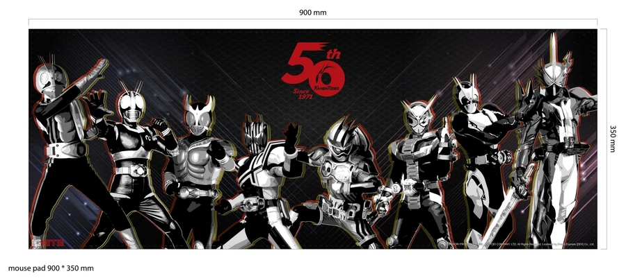 แผ่นรองเมาส์ RGB Mask rider ลาย 2