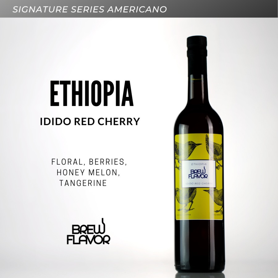กาแฟสกัดเย็น Ethiopia Yirgacheffe Idido Red Cherry ขนาด 750 ml.