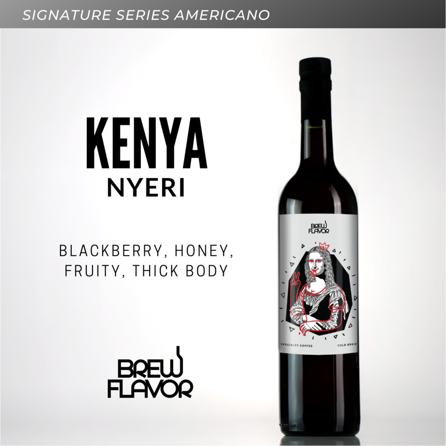 กาแฟสกัดเย็นพร้อมดื่ม Kenya Nyeri ขนาด 750 ml.