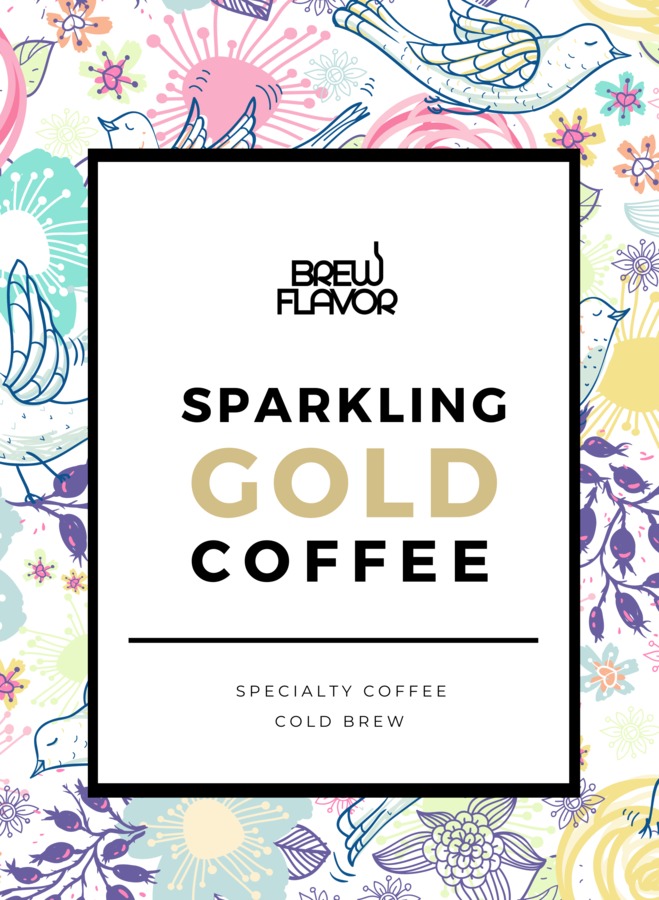กาแฟสกัดเย็นพร้อมดื่มแบบอัดก๊าซ Sparkling GOLD Coffee ขนาด 330 ml.