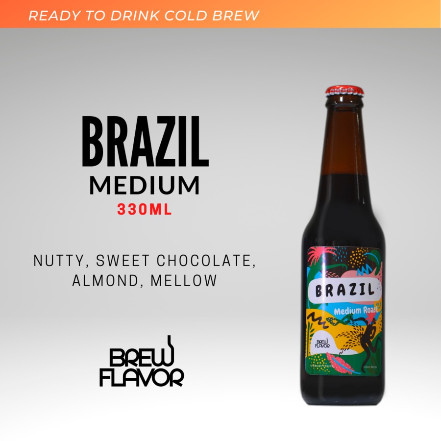 กาแฟสกัดเย็นพร้อมดื่ม Brazil Medium 330 ml.