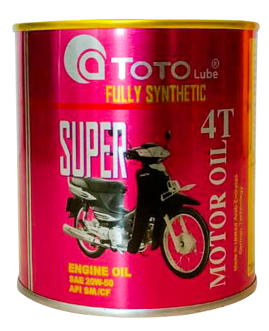 TOTO SUPER MOTOR 4T 20W-50
ขนาดบรรจุ 0.7 ลิตร