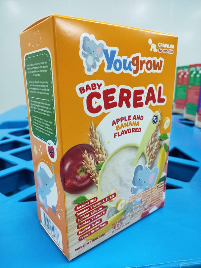 ข้าวหอมมะลิบด แอปเปิ้ลและกล้วย อาหารเสริมสำหรับทารกและเด็กเล็ก 6 เดือนขึ้นไป