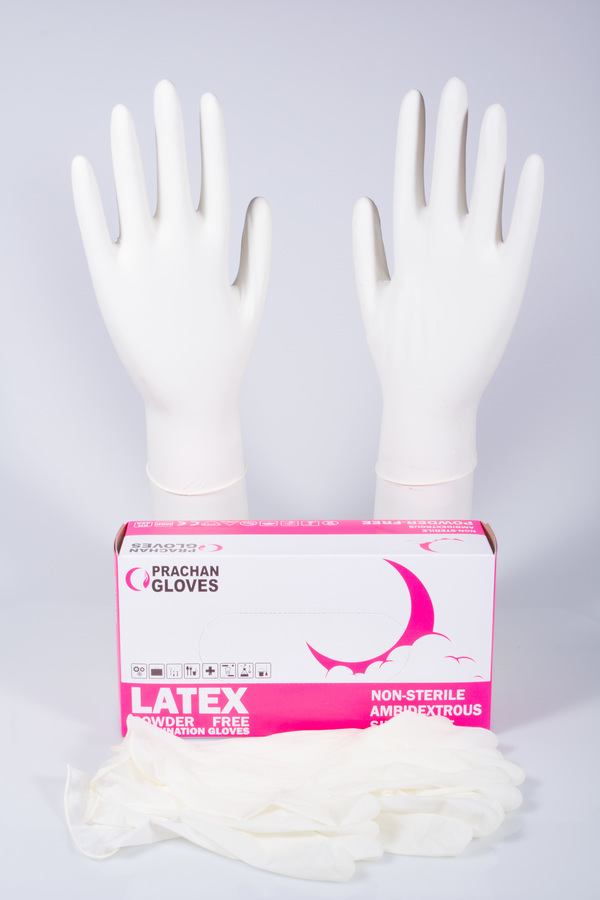 LATEX POWER FREE EXAMINATION GLOVE (SIZE XS)