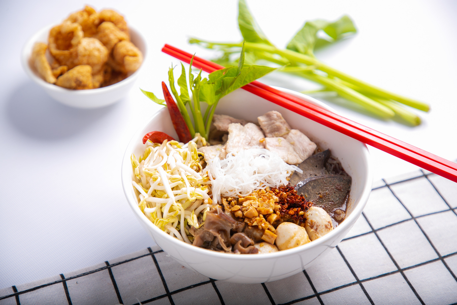 ก๋วยเตี๋ยวแห้งต้มยำ
