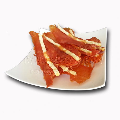 CK6 ไก่เสียบนมเส้นยาว 400 กรัม
(ซีเซียร์สันในไก่กับเส้นหนังนิ่ม Zezear Chicken Fillet With Soft Crunchy Stick)