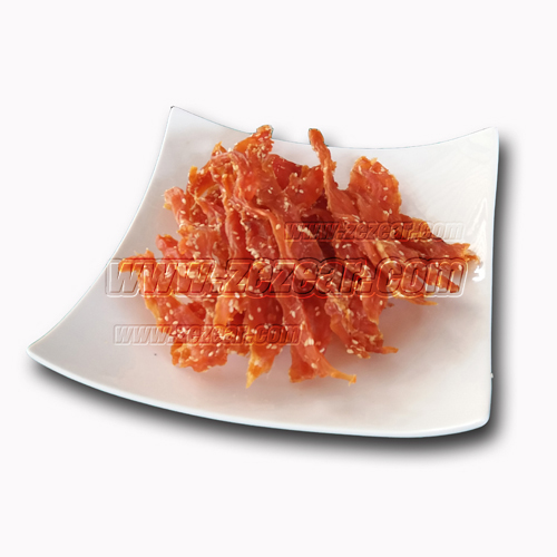 CK3 ไก่สไลด์โรยงา 400 กรัม
(ซีเซียร์สันในไก่อบแห้ง zezear chicken fillet jerky)