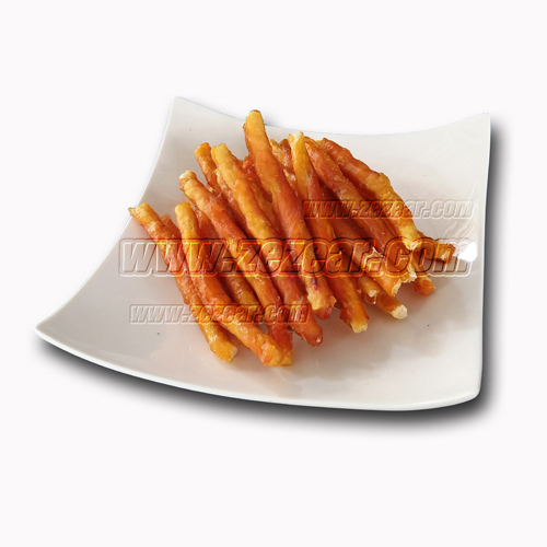 CS18 ไก่พันนมเส้นยาว 170 กรัม
(ซีเซียร์สันในไก่กับแท่งครั้นชี่ Zezear Chicken Fillet With Soft Crunchy Stick)