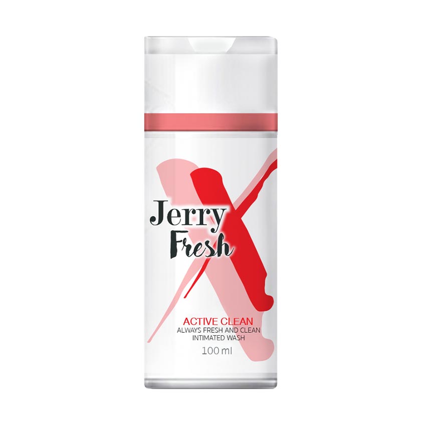 Jerry Fresh สูตร Active Clean
เจลทำความสะอาดเฉพาะที่สำหรับผู้ชาย ที่มาพร้อมกับกลิ่นพิเศษ(ฟีโรโมน) 
เพิ่มเสน่ห์ของคุณให้แตกต่างอย่างมั่นใจ ปกป้องผิวด้วย Allantoin  ช่วยลดการอักเสบ
 และCastor Oil ช่วยยับยั้งแบคทีเรียและเชื้อรา ป้องกันอาการแพ้ เหมาะสำหรับผิวบอบบางแพ้ง่าย 
 ช่วยบำรุงผิวสำหรับจุดซ่อนเร้นให้นุ่มชุ่มชื้น ไม่แห้งกร้านด้วย Olive oil, Castor Oil และ Pitera
 ทำความสะอาดได้อย่างล้ำลึกเพื่อเพิ่มความมั่นใจได้ตลอดเวลา
คุณสมบัติ
- กลิ่นฟีโรโมนหอมเย้ายวนชวนหลงใหล เพิ่มบรรยากาศในกิจกรรมรัก
- ทำความสะอาดได้ล้ำลึก ไม่ทำให้เหนียวเหนอะหนะ
- อ่อนโยนแม้ผิวบอบบาง ไม่ทำให้ผิวแห้งตึงหรือแพ้
- ช่วยยับยั้งแบคทีเรียและเชื้อรา
- ลดกลิ่นอับ และลดอาการคันจากเหงื่อได้ดี
