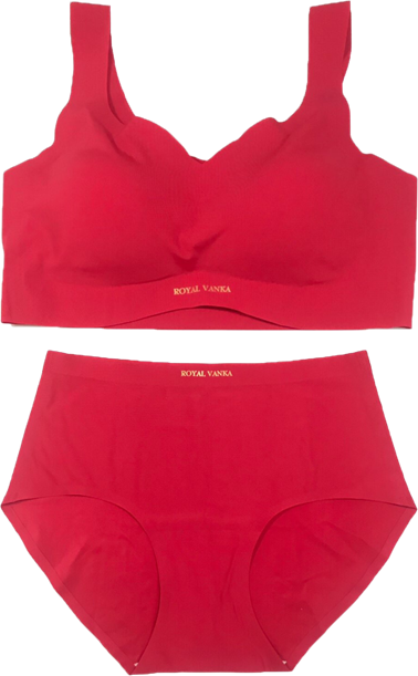 ชุดชั้นในน้ำยางธรรมชาติ จาก Thai Royal Vanka  สีแดง (Free Size)
แม่พิมพ์จากน้ำยางธรรมชาติแท้ ไร้โครง ให้ความรู้สึกเบาสบายเหมือนไม่สวมใส่เนื่องจากสารสกัด จากน้ำยางธรรมชาติป้องกันไรฝุ่นและแบคทีเรีย ระบายอากาศ ไม่กดทับหน้าอก บรรเทาอาการบวมและปวด รู้สึกนุ่มสบาย ไม่ระคายเคือง ให้คุณผู้หญิงมีสุขภาพดีและมีความสุขกับการสวมใส่ตลอดทั้งวัน
เทคนิค Free Cut ตัดแล้วริมผ้าไม่ม้วน เชื่อมขอบด้วยเทคนิค Bonding(การใช้ความร้อนรีดแทนการเย็บ) เพื่อลดการเสียดสีบริเวณใต้อก คอ และแขนเทคโนโลยีการทอแบบไร้รอยต่อ ไม่มีโครง รอยเย็บ หรือแม้แต่รอยตะเข็บต่างๆ จึงสวมใส่สบายเนียนกระชับเข้ารูป ไม่คัน ไม่ระคายเคืองผิว สายบ่าทอต่อเนื่องกับเสื้อชั้นในจึงไม่ต้องกังวลกับรอยกดทับช่วงไหล่ หรือสายเสื้อในจะพลิกไปมา ไม่มีตะขอหลังเนียนเรียบทั้งตัว