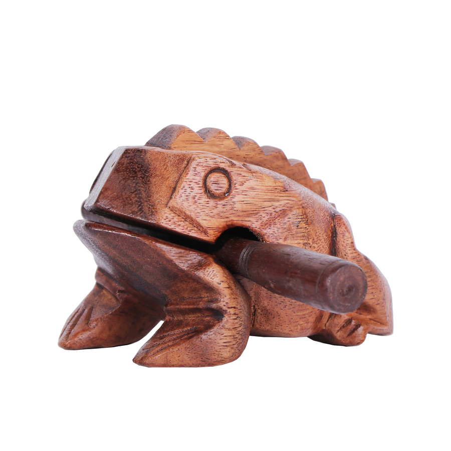 Deluxe Medium 6&quot; Wood Frog Guiro Rasp - Musical Instrument Tone Block